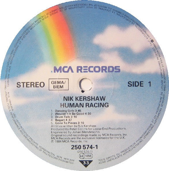 Nik Kershaw : Human Racing (LP, Album)
