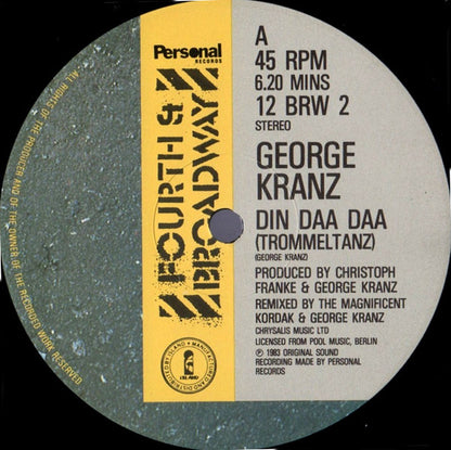 George Kranz : Din Daa Daa (Trommeltanz) (12")