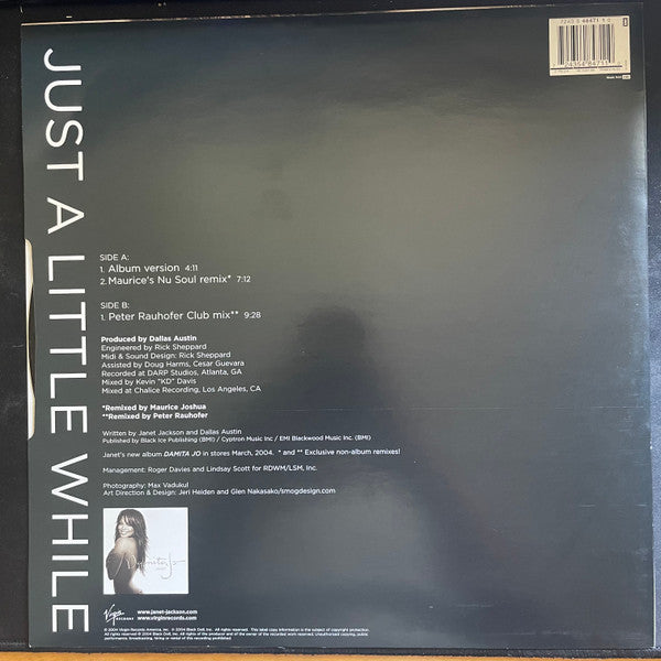 Janet* : Just A Little While (12", Single)