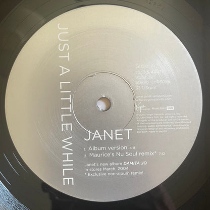 Janet* : Just A Little While (12", Single)