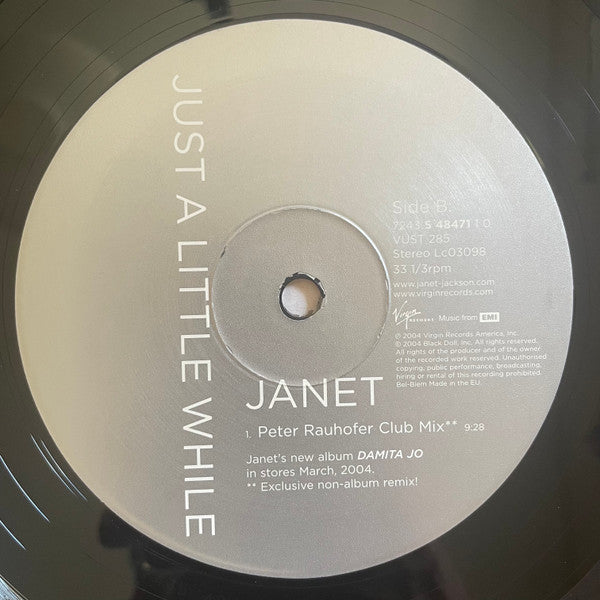 Janet* : Just A Little While (12", Single)