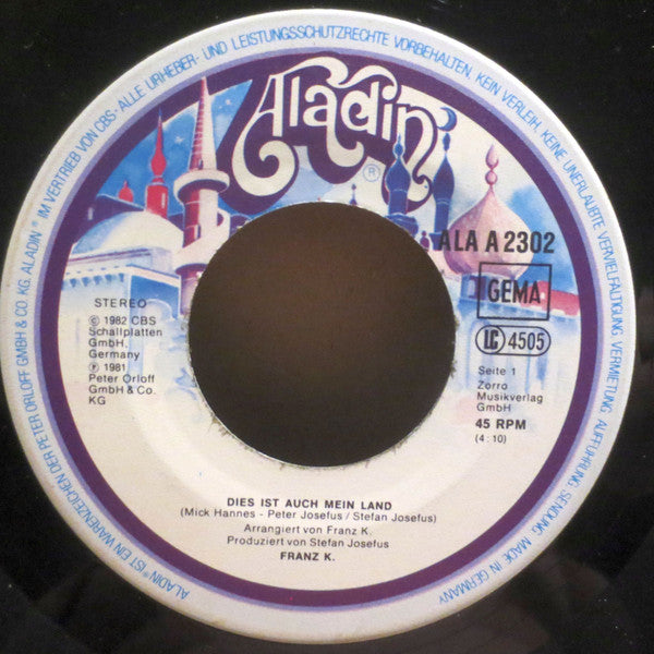 Franz K. : Dies Ist Auch Mein Land (7", Single)