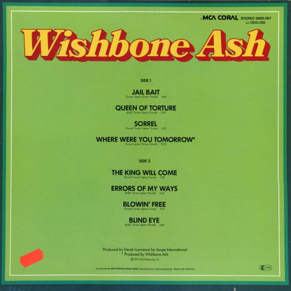 Wishbone Ash : Wishbone Ash (LP, Comp)