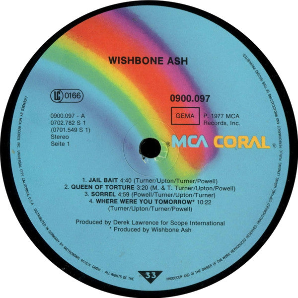 Wishbone Ash : Wishbone Ash (LP, Comp)