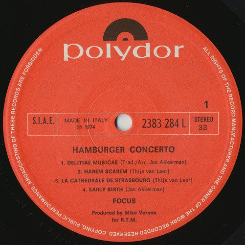 Focus (2) : Hamburger Concerto (LP, Album)