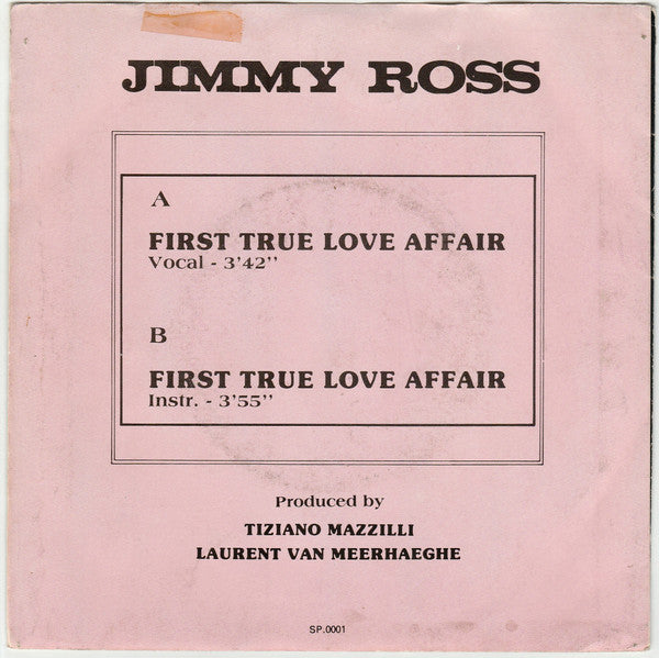 Jimmy Ross : First True Love Affair (7", Single)