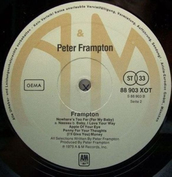 Peter Frampton : Frampton (LP, Album)