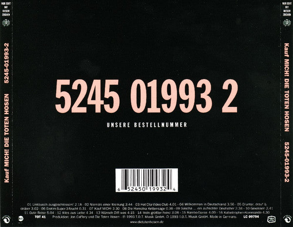 Die Toten Hosen : Kauf MICH! (CD, Album, RP)