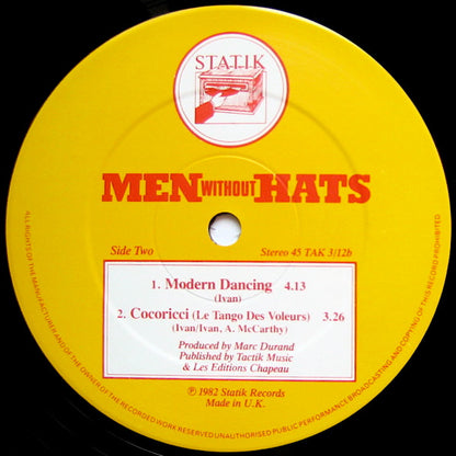 Men Without Hats : Living In China (12", Single)