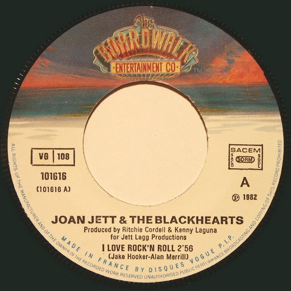 Joan Jett & The Blackhearts : I Love Rock 'N Roll (7", Single, 2nd)