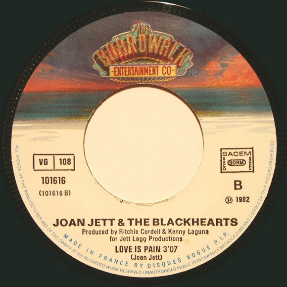 Joan Jett & The Blackhearts : I Love Rock 'N Roll (7", Single, 2nd)