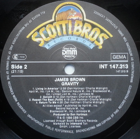 James Brown : Gravity (LP, Album)