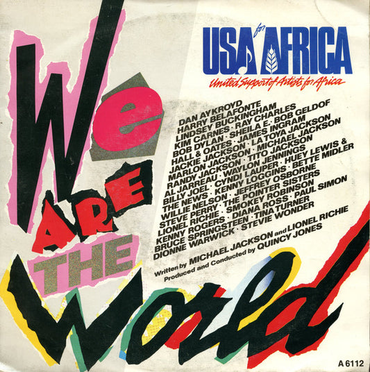 USA For Africa : We Are The World (7", Single)