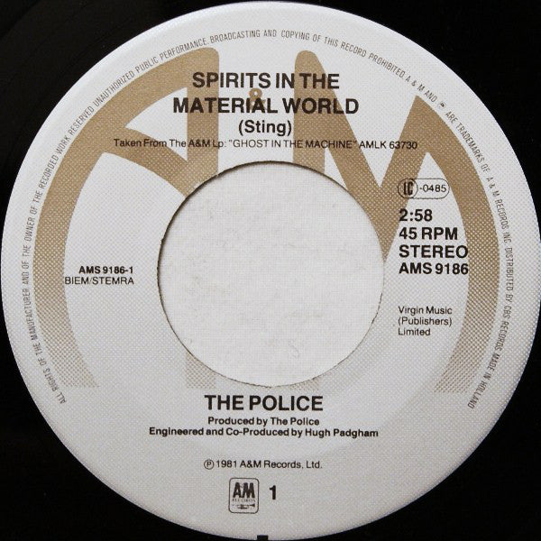 The Police : Spirits In The Material World (7", Single)