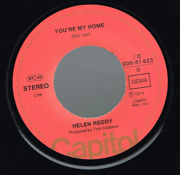 Helen Reddy : Keep On Singing (7")