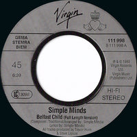 Simple Minds : Ballad Of The Streets (7", Single)