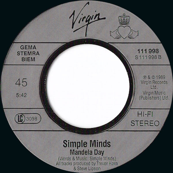 Simple Minds : Ballad Of The Streets (7", Single)