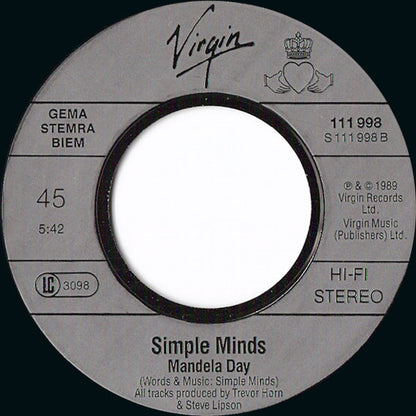 Simple Minds : Ballad Of The Streets (7", Single)