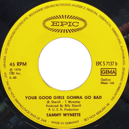 Tammy Wynette : Stand By Your Man (7", Single)