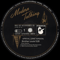 Modern Talking : Brother Louie (Special Long Version) (12", Maxi)