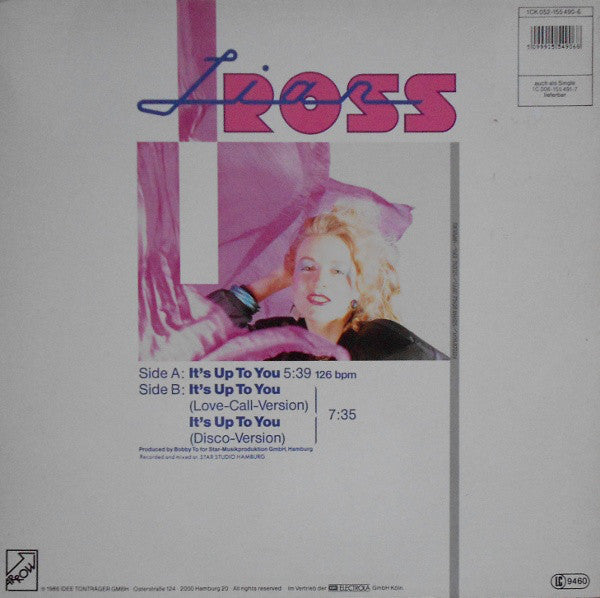 Lian Ross : It's Up To You (Special DJ-Mix) (12", Maxi)