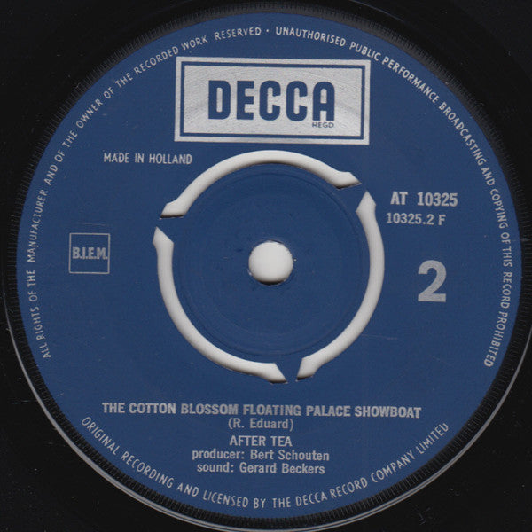 After Tea : Snowflakes On Amsterdam / The Palace Showboat (7", Single)
