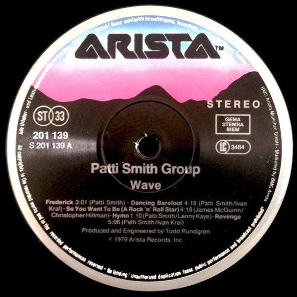 Patti Smith Group : Wave (LP, Album, RE)