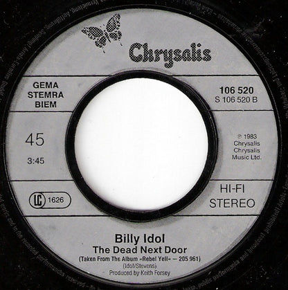 Billy Idol : Eyes Without A Face (7", Single)