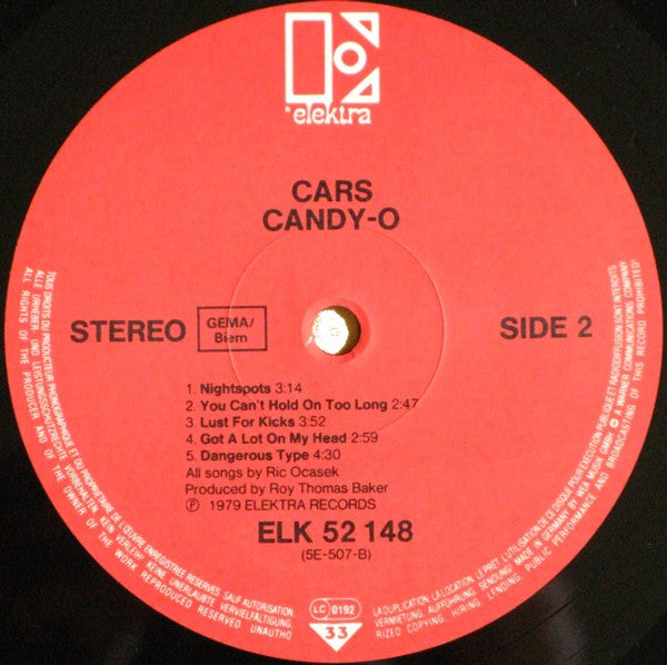 The Cars : Candy-O (LP, Album)