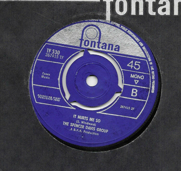 The Spencer Davis Group : Every Little Bit Hurts (7", Single, Mono)