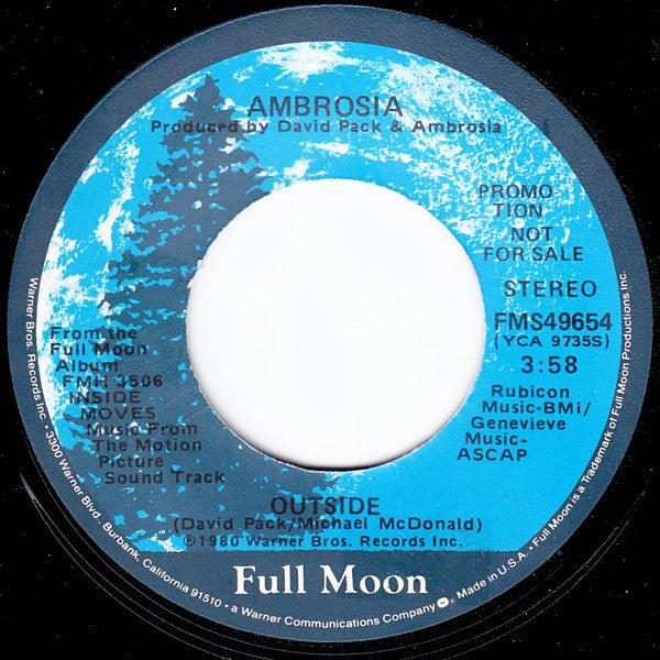 Ambrosia (2) : Outside (7", Mono, Promo)