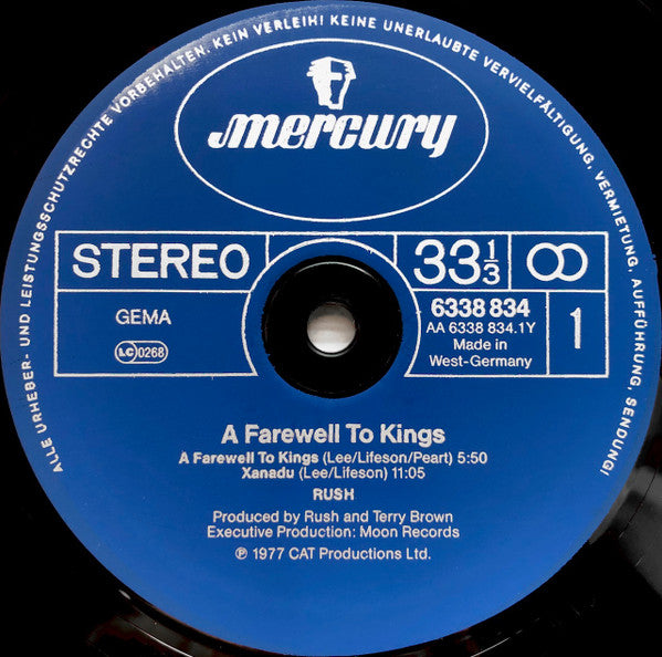 Rush : A Farewell To Kings (LP, Album)