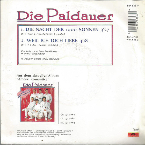 Die Paldauer : Die Nacht Der 1000 Sonnen (7", Single)