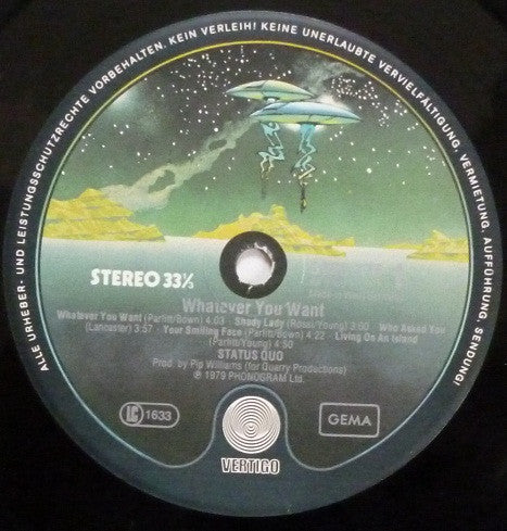 Status Quo : Whatever You Want (LP, Album)