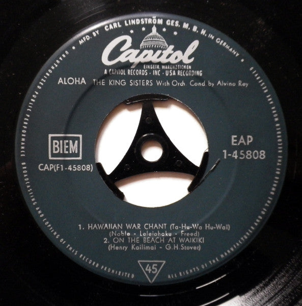 The King Sisters : Aloha (7", EP)