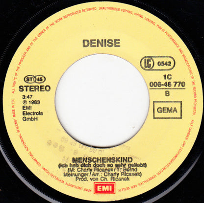 Denise (13) : Schenk Mir Keine Rosen (7", Single)