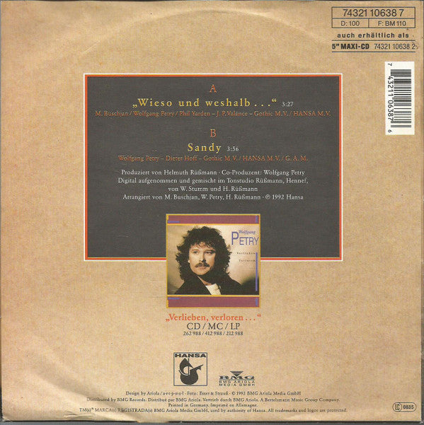 Wolfgang Petry : Wieso Und Weshalb ... (7", Single)