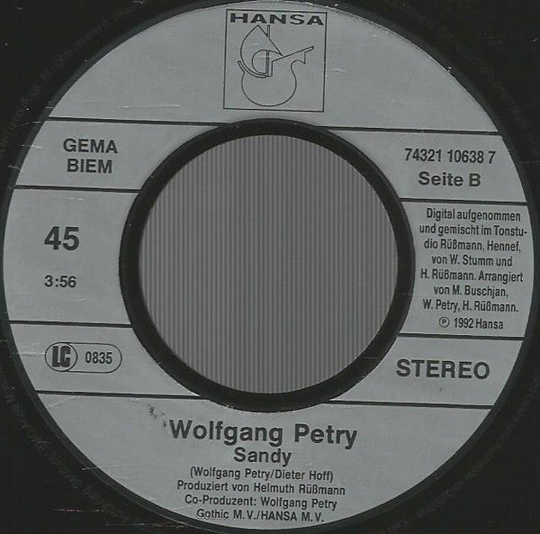 Wolfgang Petry : Wieso Und Weshalb ... (7", Single)