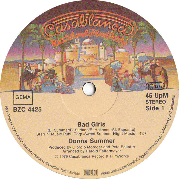 Donna Summer : Bad Girls / Our Love (12", Maxi)