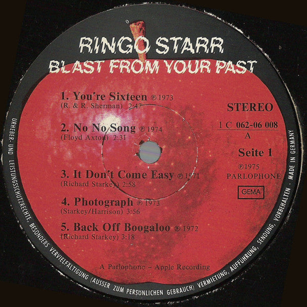 Ringo Starr : Blast From Your Past (LP, Comp)