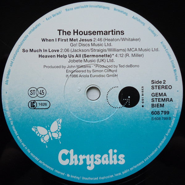 The Housemartins : Caravan Of Love (12", Maxi)