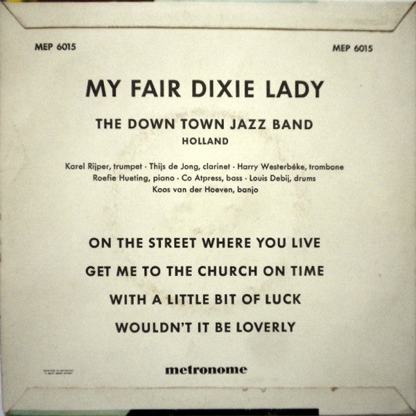 The Down Town Jazz Band : My Fair Dixie Lady (7", EP)