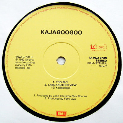 Kajagoogoo : Too Shy (Midnight Mix) (12")