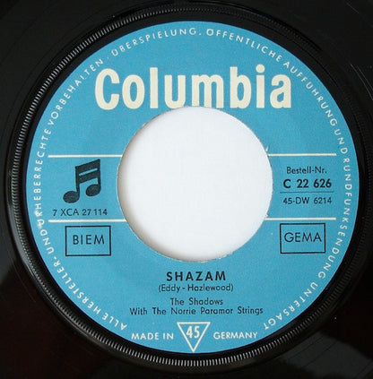 The Shadows : Shazam / Geronimo (7", Single)