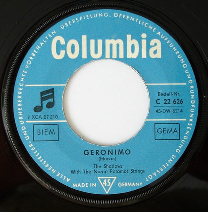 The Shadows : Shazam / Geronimo (7", Single)