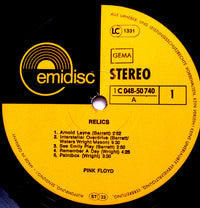Pink Floyd : Relics (LP, Comp, RE)