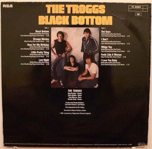 The Troggs : Black Bottom (LP, Album)