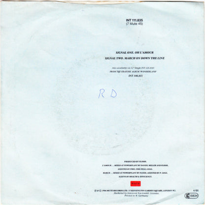 Erasure : Oh L'Amour (7", Single)