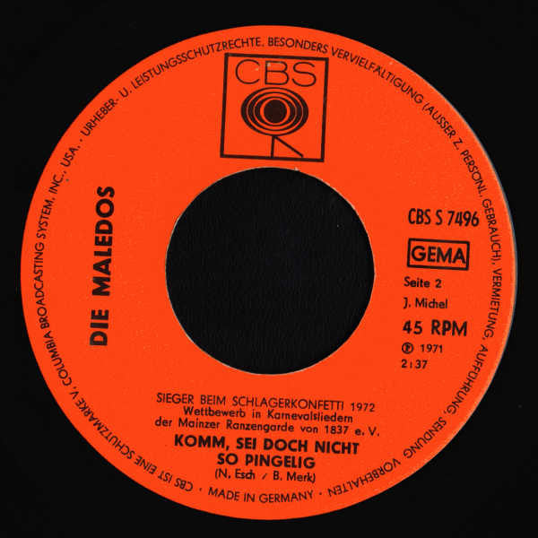 Die Maledos : Junge Mädche' Und En Sack Voll Flöh' (7", Single)