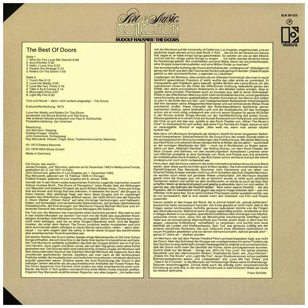 The Doors : The Best Of Doors (LP, Comp, RE)
